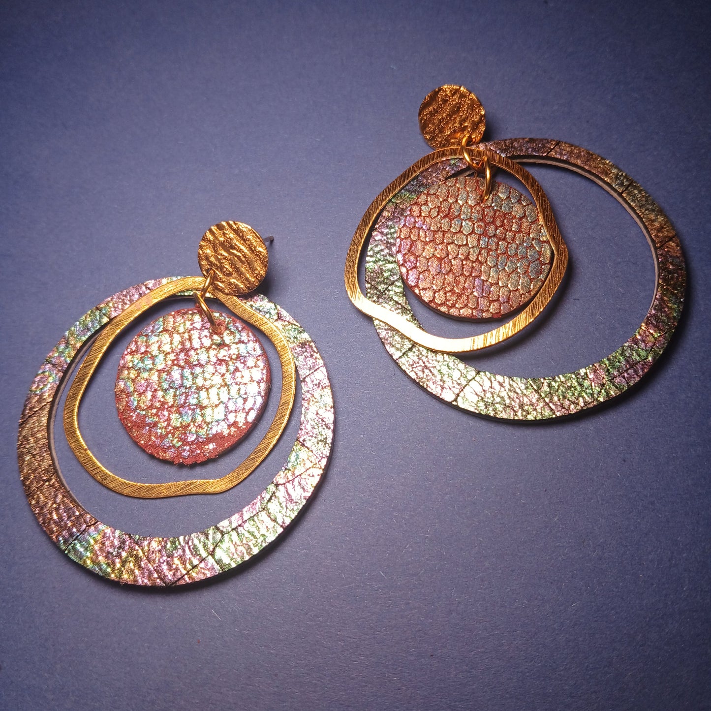 Boucles d'oreilles PLANET multicolore