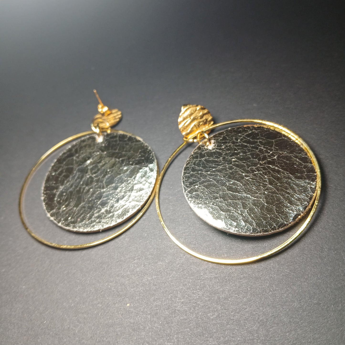 boucles d'oreilles TOURBILLON ocre