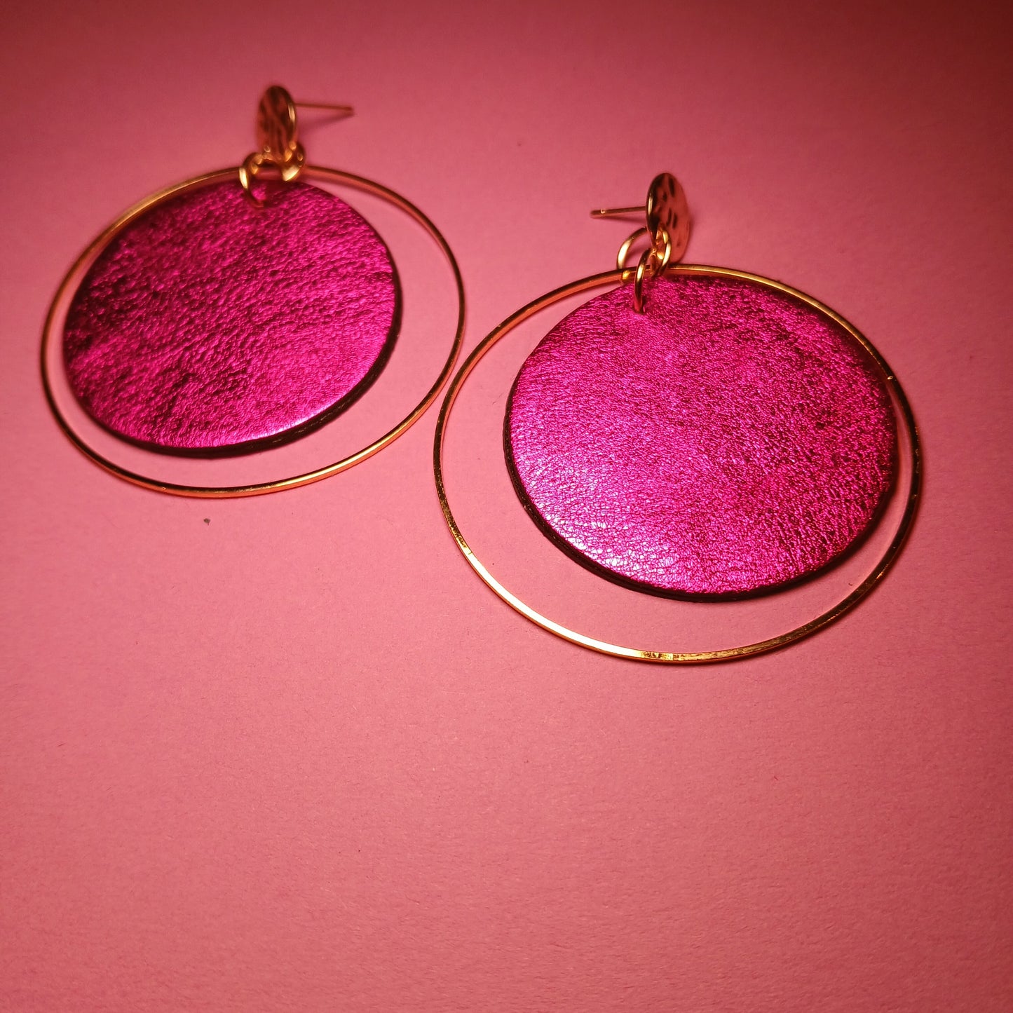 boucles d'oreilles TOURBILLON rose