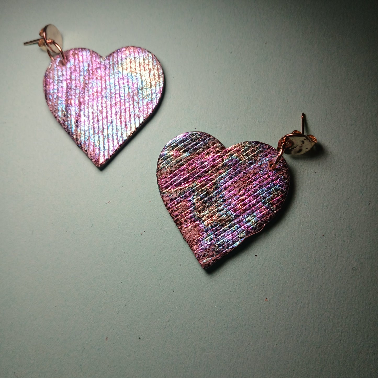 boucles d'oreilles , LES CYGNES multicolore