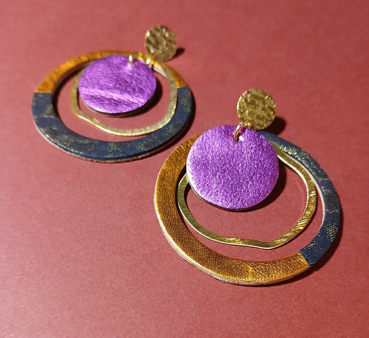 Boucles d'oreilles  PLANET multicolore