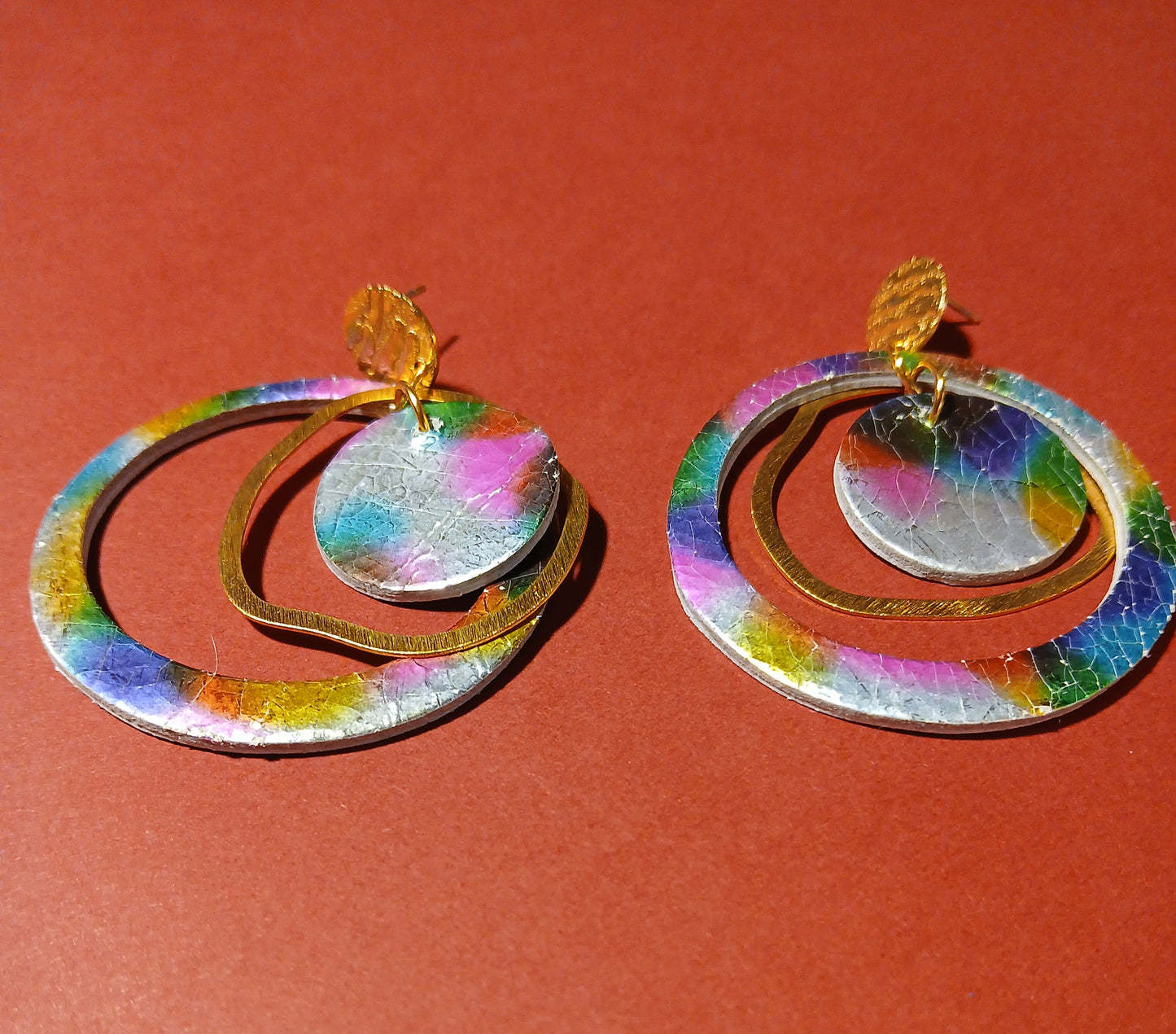 Boucles d'oreilles  PLANET multicolore