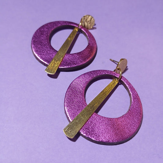 Boucles d'oreilles - ECLIPSE rose