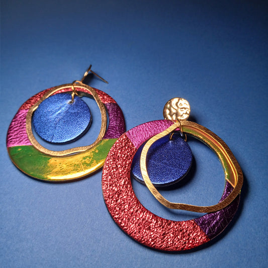 Boucles d'oreilles SIRIUS multicolore