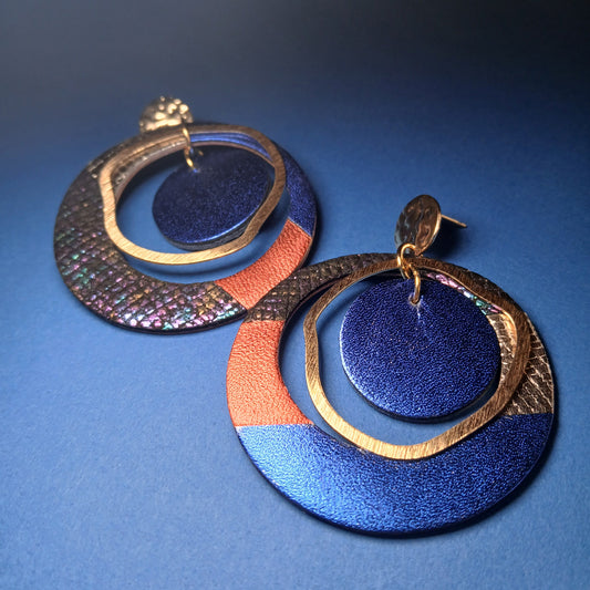 boucles d'oreilles "SIRIUS" multicolore