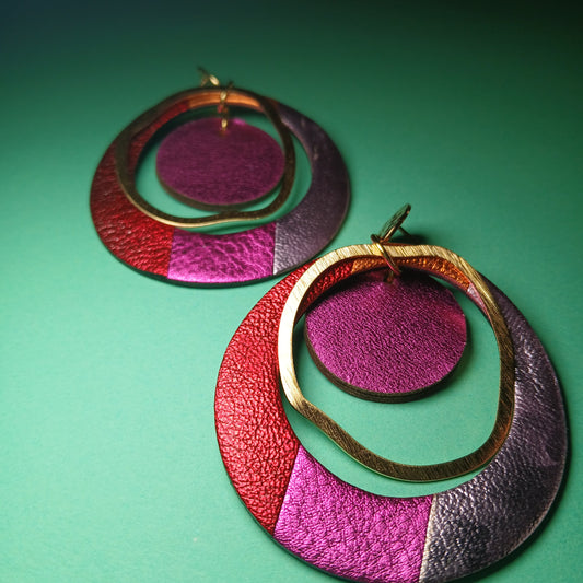 Boucles d'oreilles SIRIUS multicolore