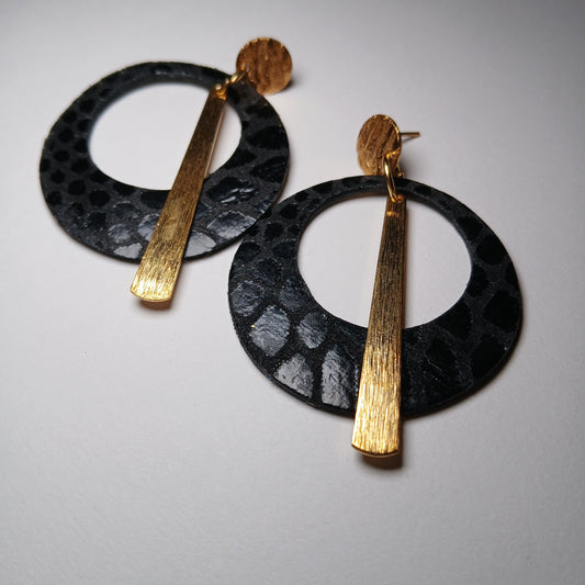 Boucles d'oreilles - ECLIPSE noir