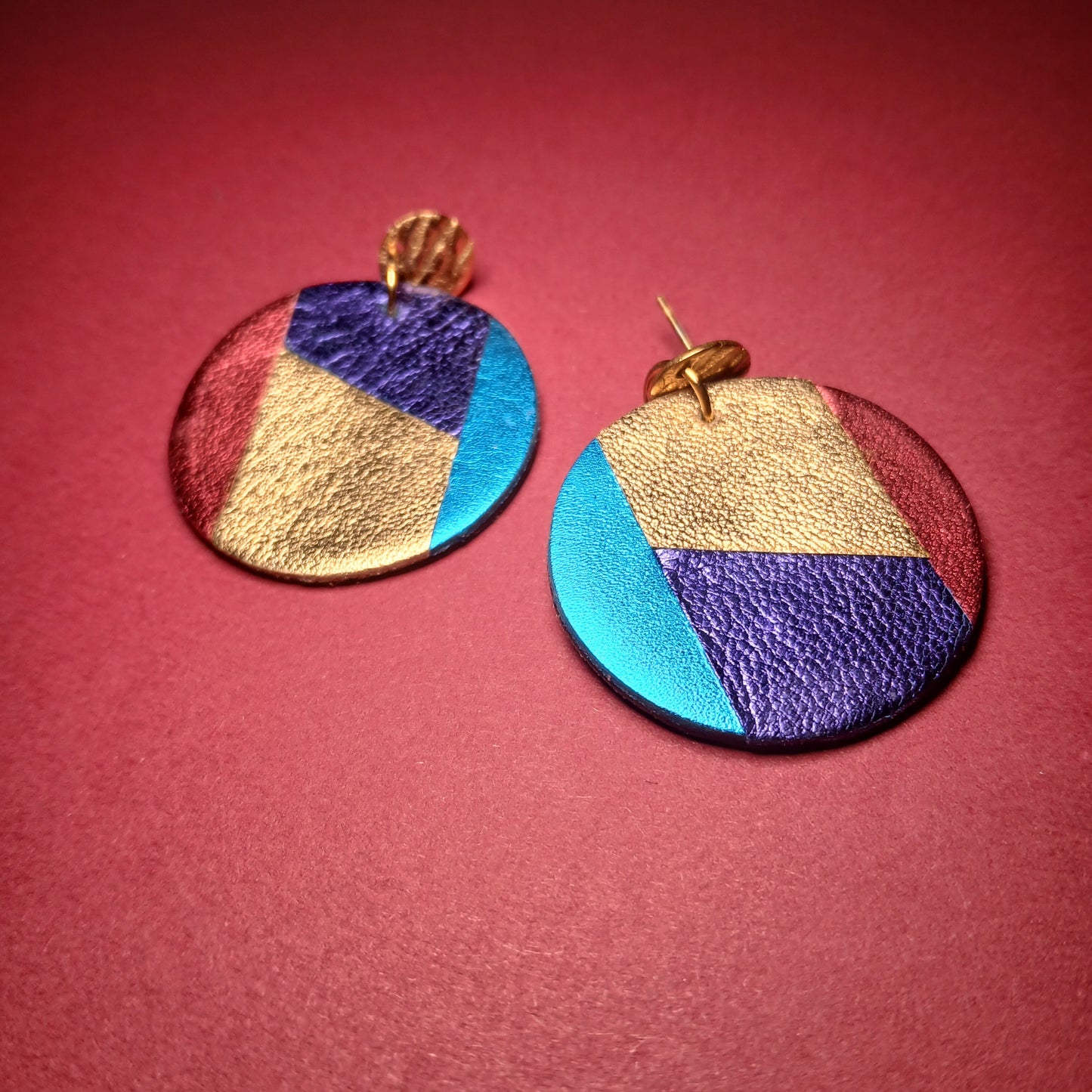 Boucles d'oreilles - PLEINE-LUNE multicolore
