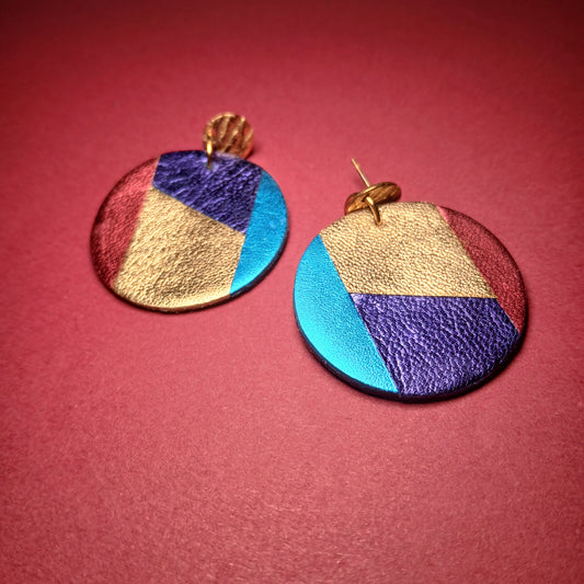 Boucles d'oreilles - PLEINE-LUNE multicolore