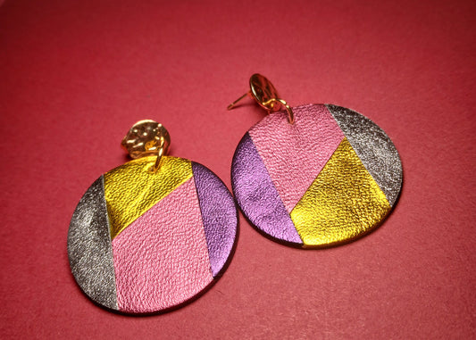 Boucles d'oreilles - PLEINE-LUNE multicolore