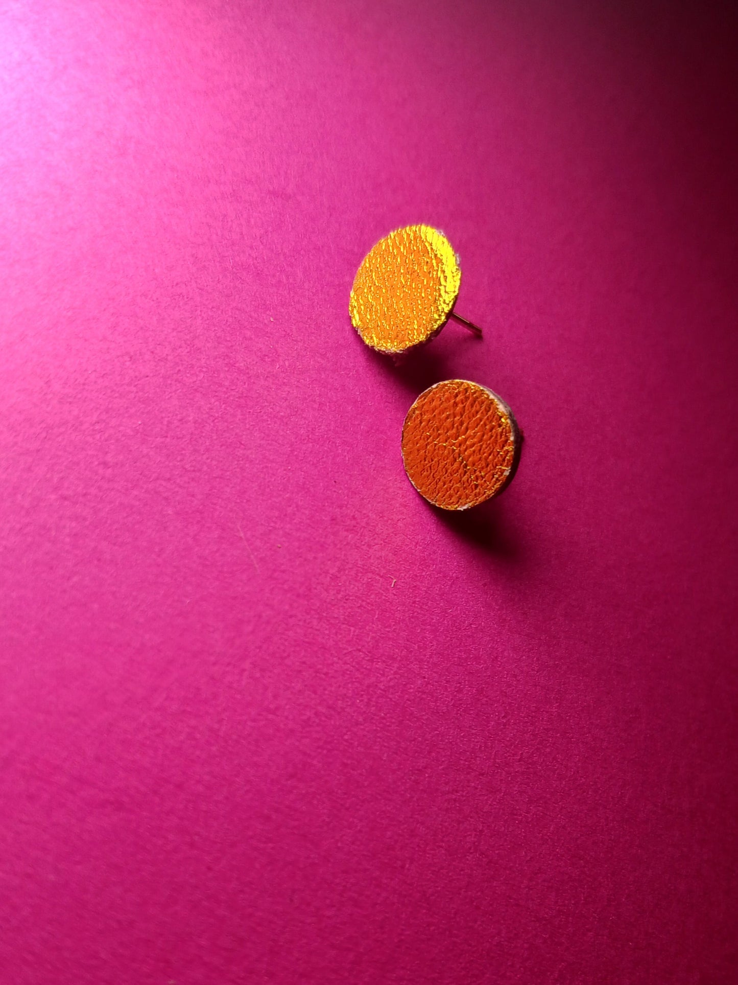 boucles d'oreilles , MINI jaune scintillant