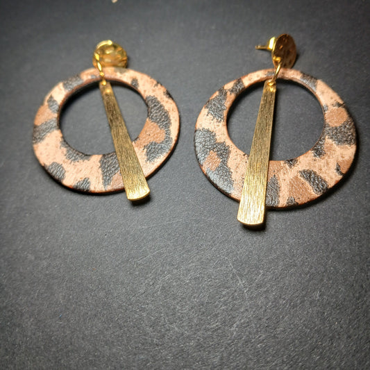 Boucles d'oreilles - ECLIPSE leopard