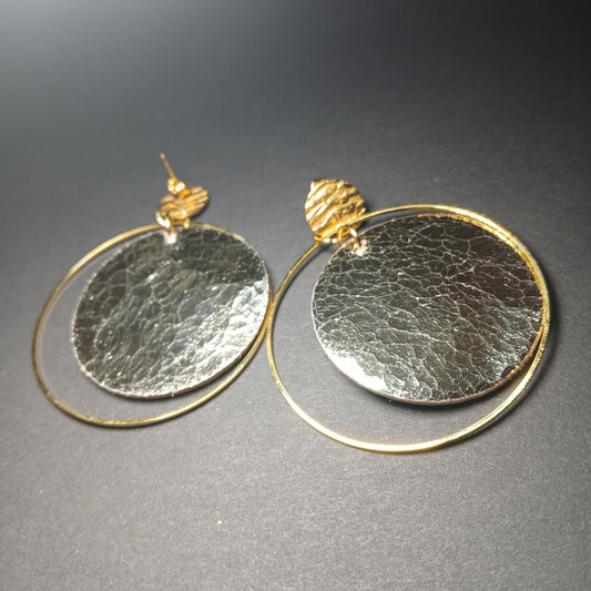 boucles d'oreilles TOURBILLON ocre