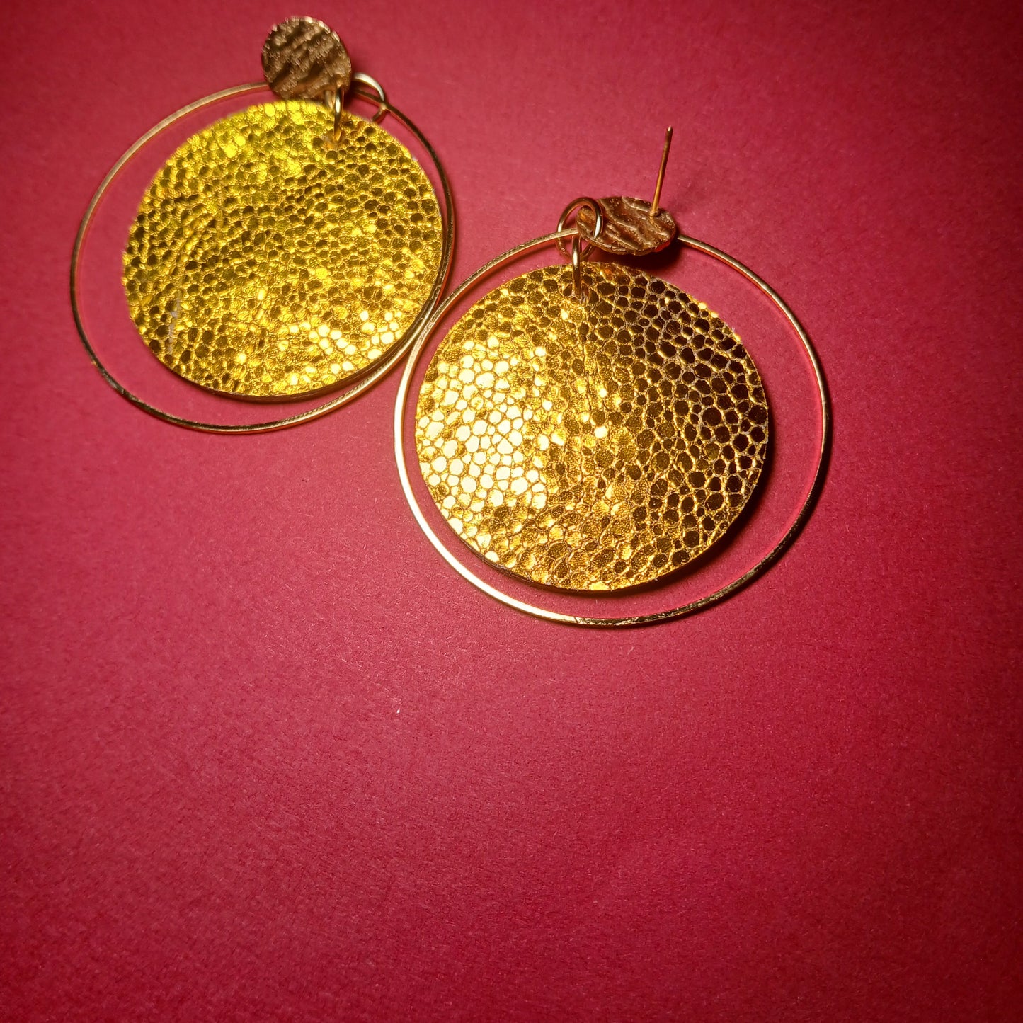 boucles d'oreilles TOURBILLON jaune