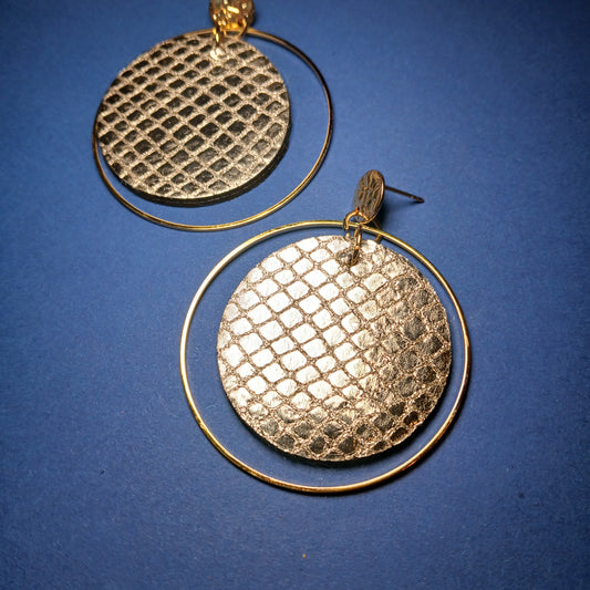 boucles d'oreilles TOURBILLON argent