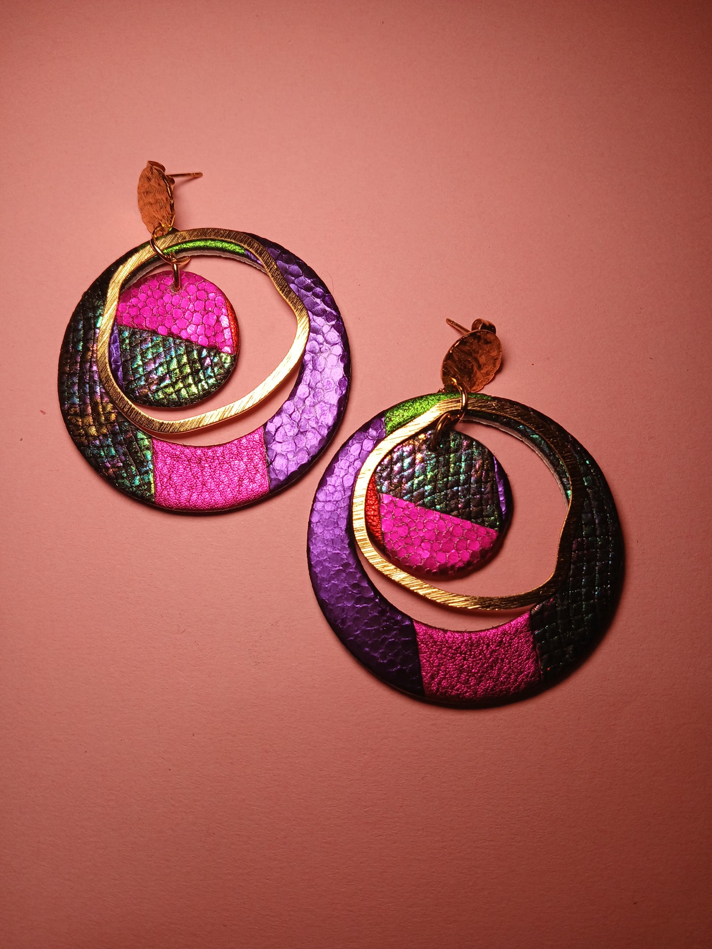 boucles d'oreilles "SIRIUS" multicolore