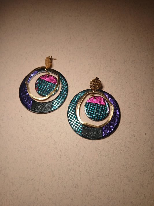 boucles d'oreilles "SIRIUS" multicolore