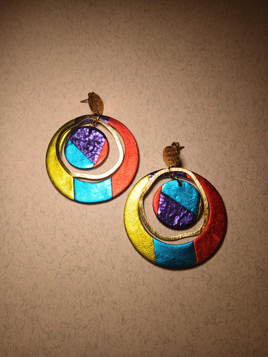 boucles d'oreilles "SIRIUS" multicolore