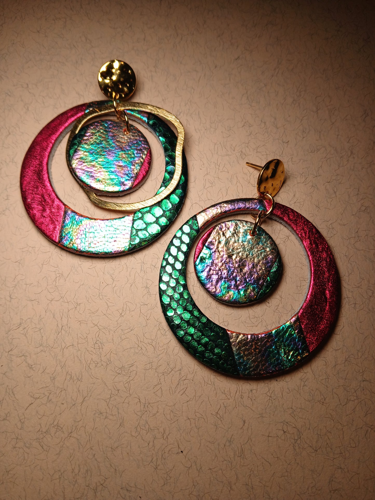 boucles d'oreilles "SIRIUS" multicolore