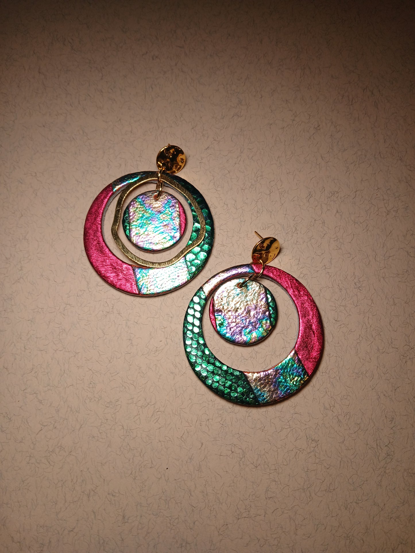 boucles d'oreilles "SIRIUS" multicolore